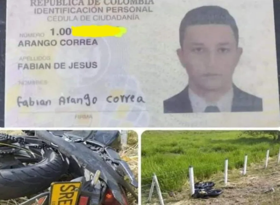Fabián de Jesús Arango Correa Falleció motociclista que se accidentó entre Honda y La Dorada