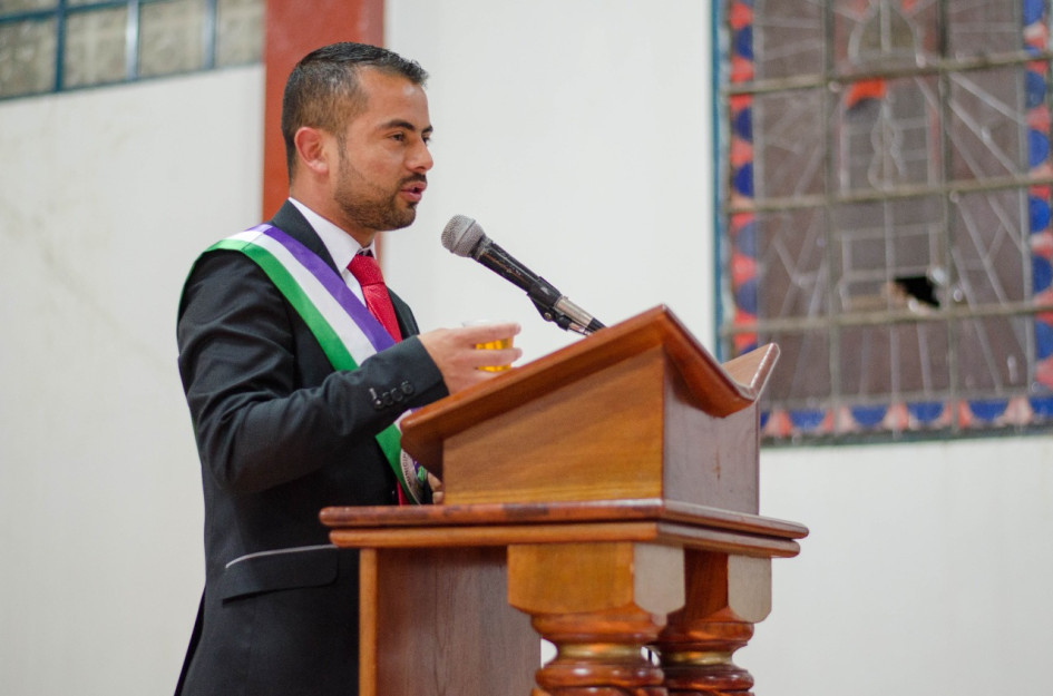 El alcalde de Marulanda, Juan David Grajales. El alcalde de Marulanda, Juan David Grajales.