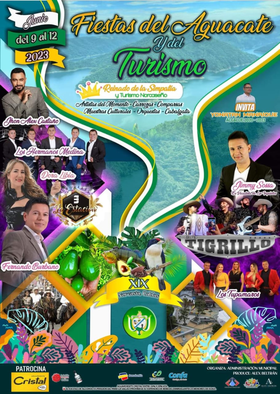 Desde el viernes comenzarán las fiestas del Aguacate y del Turismo en Norcasia (Caldas). Desde el viernes comenzarán las fiestas del Aguacate y del Turismo en Norcasia (Caldas).