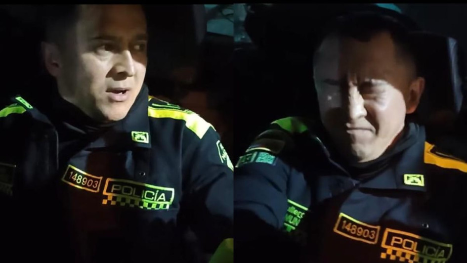En un video quedó registrado el momento en el que uno de los uniformados extorsionistas se traga los billetes que consiguió producto de su acto delictivo. En un video quedó registrado el momento en el que uno de los uniformados extorsionistas se traga los billetes que consiguió producto de su acto delictivo.