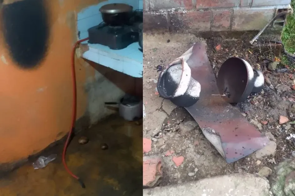 Explotó un cilindro de gas y afectó a cuatro personas en La Merced Explotó un cilindro de gas y afectó a cuatro personas en La Merced