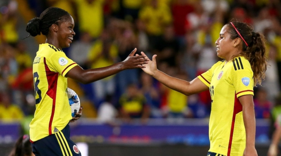 Linda Caicedo y Leicy Santos. Linda Caicedo y Leicy Santos.