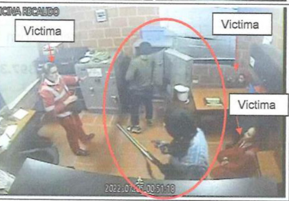 Uno de los robos en los peajes. Uno de los robos en los peajes.
