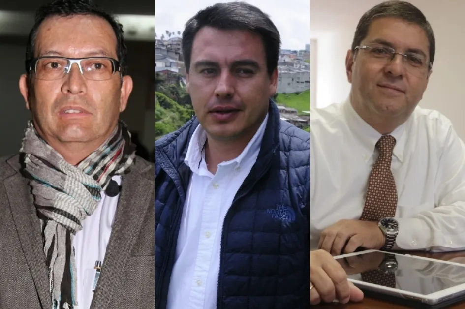 Gabriel Gallego, Jorge Eduardo Rojas y Luis Roberto Rivas. precanidatos a la Alcaldía y Gobernación