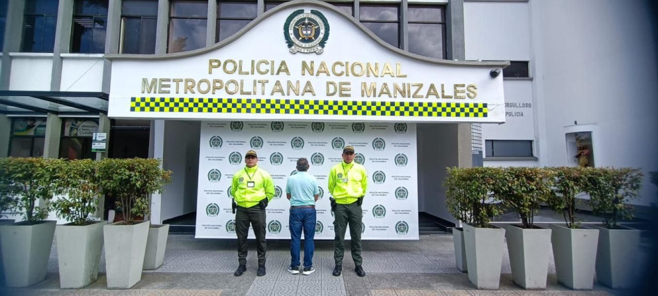 El detenido en Caldas. El detenido en Caldas.