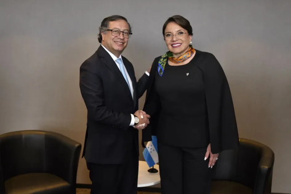 Los presidentes de Colombia, Gustavo Petro, y de Honduras, Xiomara Castro Los presidentes de Colombia, Gustavo Petro, y de Honduras, Xiomara Castro