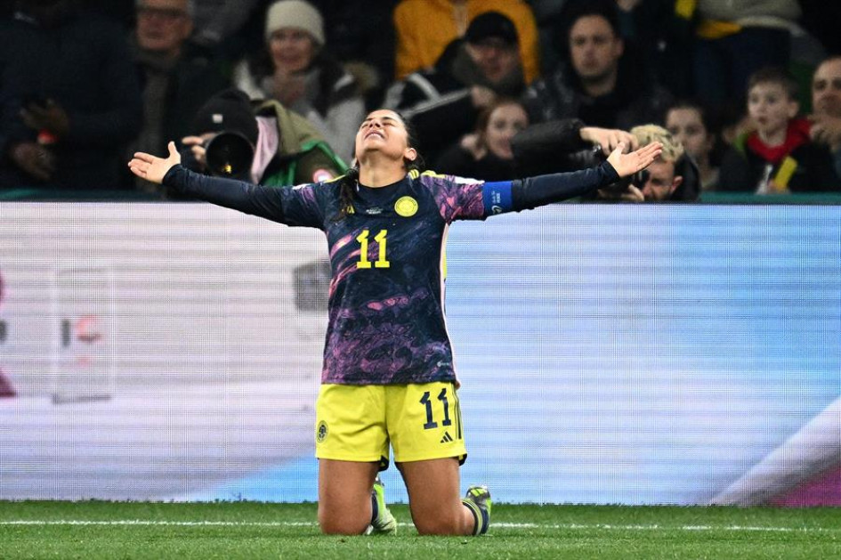 Catalina Usme, autora del gol. Catalina Usme, autora del gol.