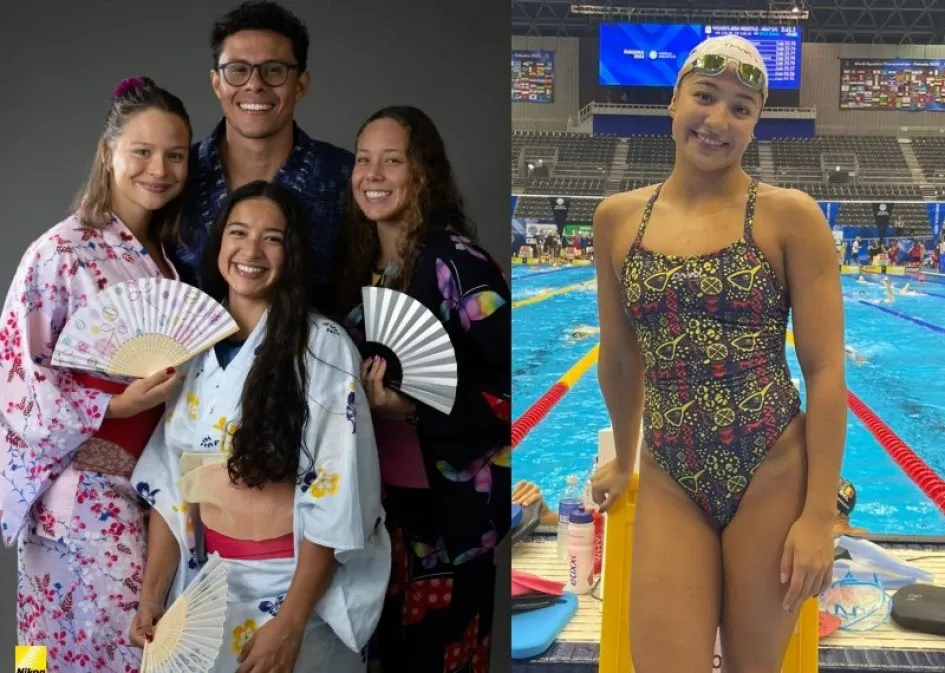 Stefanía Gómez, la nadadora caldense que acaba de participar en el Mundial de Fukuoka (Japón). Stefanía Gómez, la nadadora caldense que acaba de participar en el Mundial de Fukuoka (Japón).