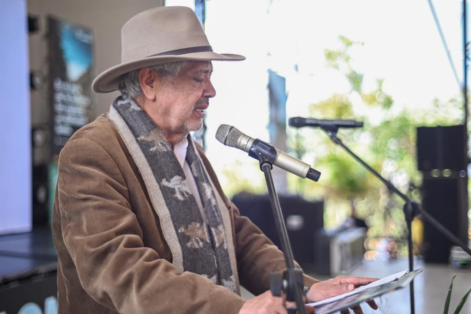Foto | Luis Fernando Trejos | LA PATRIA La cantante del grupo ChocQuib Town, Gloria Emilse Martínez Perea, más conocida como "Goyo", fue la encaragada de presentar la estrategia Colombia, el país de la belleza. Foto | Luis Fernando Trejos | LA PATRIA La cantante del grupo ChocQuib Town, Gloria Emilse Martínez Perea, más conocida como "Goyo", fue la encaragada de presentar la estrategia Colombia, el país de la belleza.