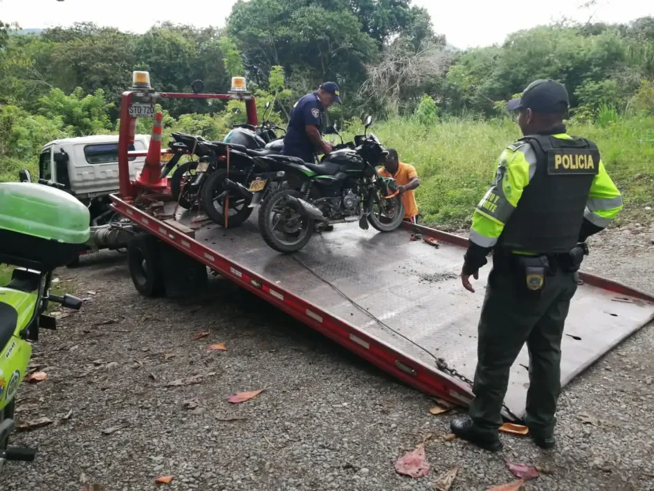 Motos inmovilizadas durante los operativos de prevención y control este fin de semana en las vías de Caldas. Motos inmovilizadas durante los operativos de prevención y control este fin de semana en las vías de Caldas.