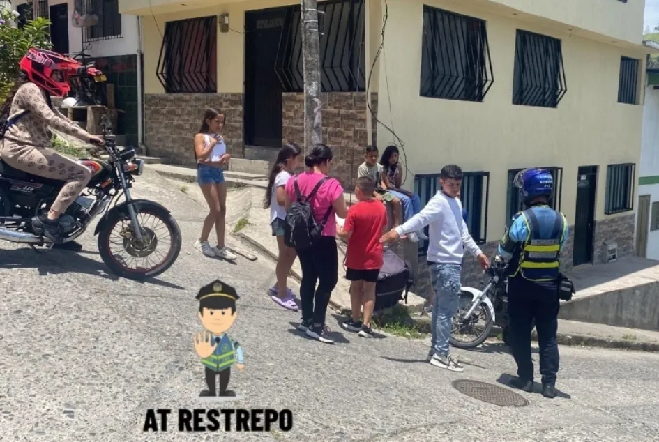 En esta esquina se presentó el accidente. En esta esquina se presentó el accidente.