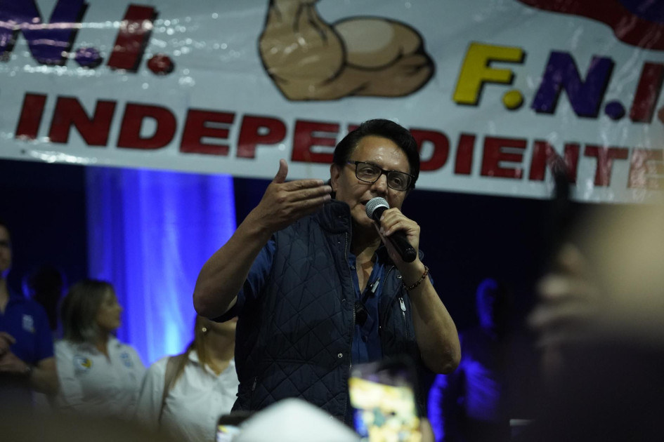 El aspirante a la Presidencia de Ecuador Fernando Villavicencio participaba en un mitin electoral en el centro de Quito (foto) minutos antes de ser baleado. El aspirante a la Presidencia de Ecuador Fernando Villavicencio participaba en un mitin electoral en el centro de Quito (foto) minutos antes de ser baleado.