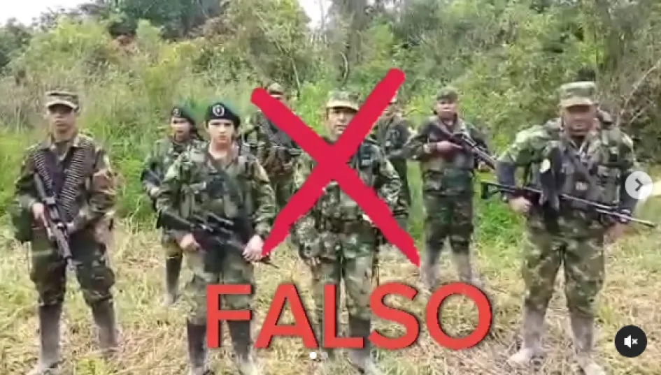 Supimos que: Video falso de disidencias de las Farc en Caldas Supimos que: Video falso de disidencias de las Farc en Caldas