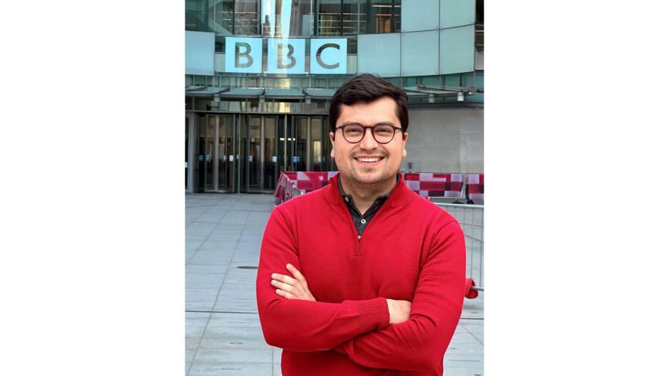 El periodista manizaleño Luis Felipe Molina, exproductor de LA PATRIA Radio, hará parte de BBC Mundo, la rama en español del Servicio Mundial con sede en Londres. El periodista manizaleño Luis Felipe Molina, exproductor de LA PATRIA Radio, hará parte de BBC Mundo, la rama en español del Servicio Mundial con sede en Londres.