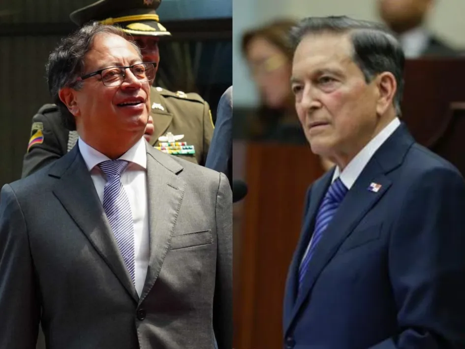 Gustavo Petro y Laurentino Cortizo. 