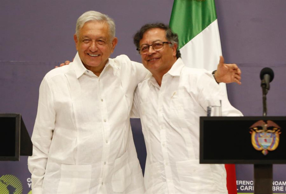 ManueL López Obrador y Gustavo Petro ManueL López Obrador y Gustavo Petro