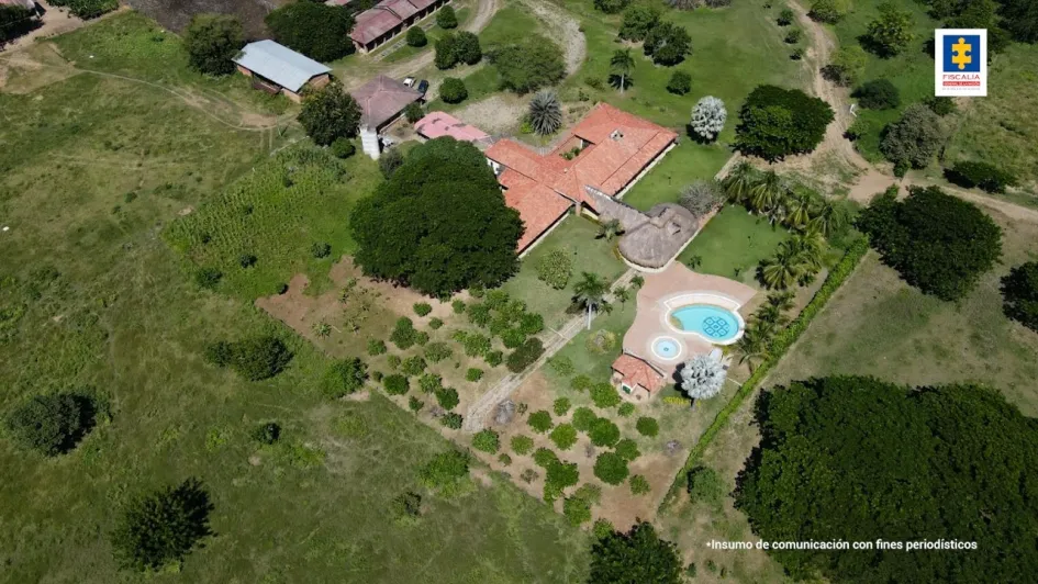 Esta es una de las 12 fincas incautadas. Esta es una de las 12 fincas incautadas.