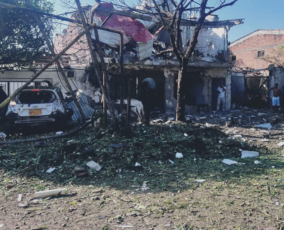Estación de Policía del corregimiento de Potrerito en Valle del Cauca atacada Estación de Policía del corregimiento de Potrerito en Valle del Cauca atacada
