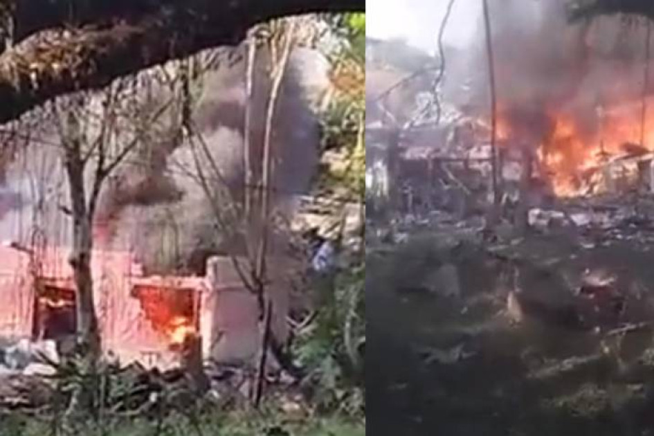 Atentado en el Cauca El carro bomba estalló a unos 50 metros de la estación policial de Timba