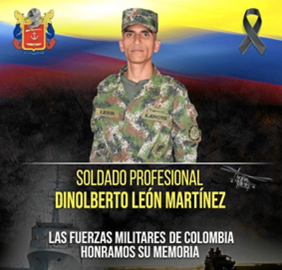 Disidencia asesina a un soldado Foto | @Ejércitonacional | LA PATRIA Disidencia asesina a un soldado Foto | @Ejércitonacional | LA PATRIA