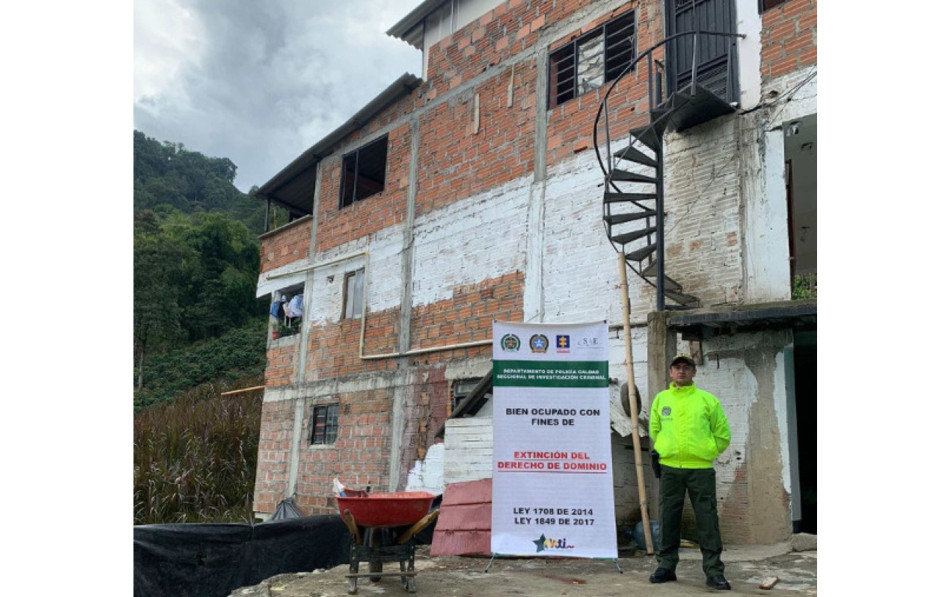 Vivienda incautada a la organización en Carlos Parra. Vivienda incautada a la organización en Carlos Parra.