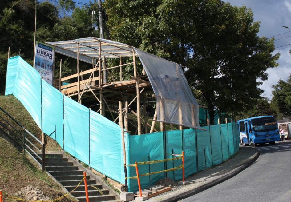 En este punto, en Fátima, quedará ubicada una pilona de la Línea 3 del Cable Aéreo de Manizales.