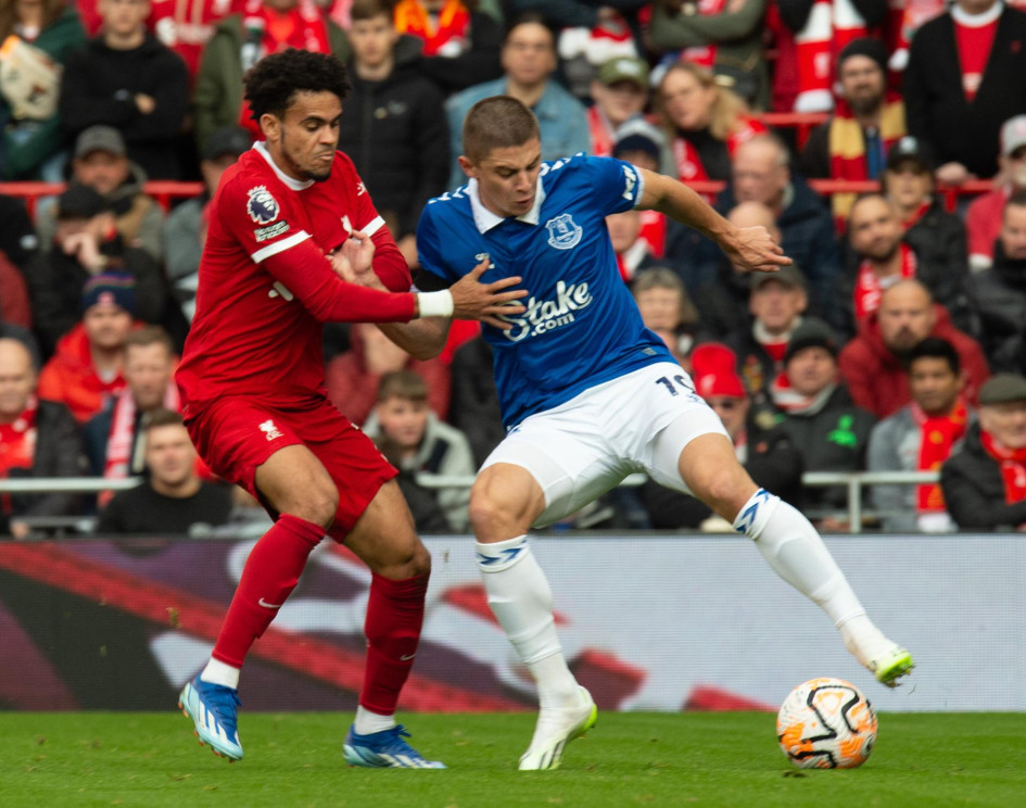 Luis Díaz (i), delantero del Liverpool. Luis Díaz (i), delantero del Liverpool.