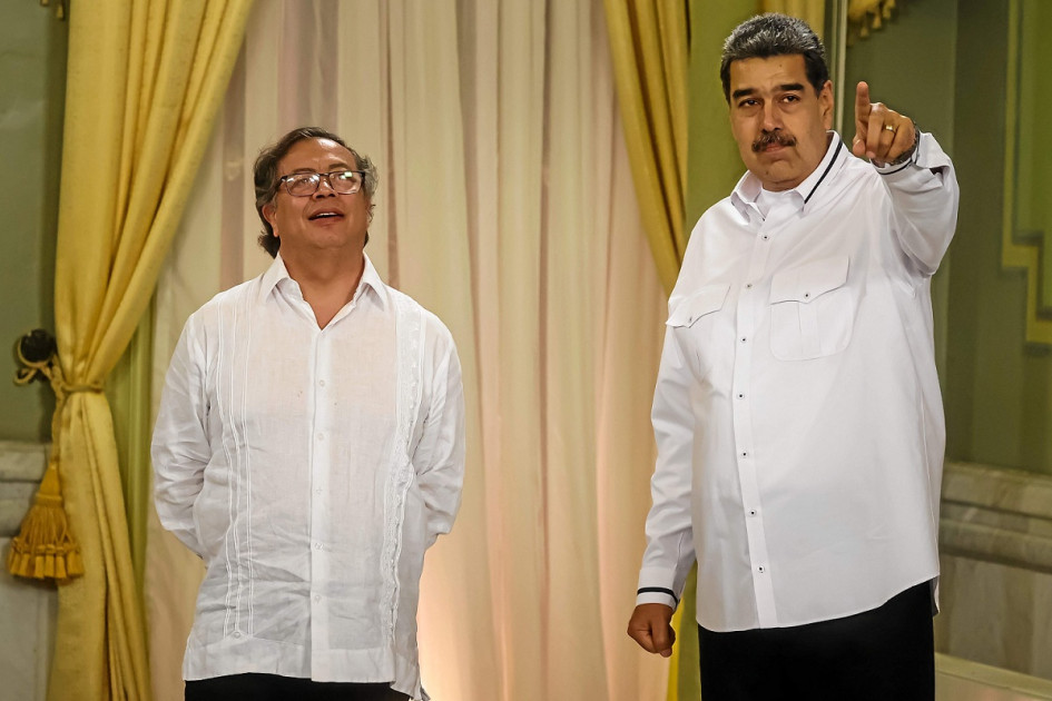 Foto | EFE | LA PATRIA La reunión entre Nicolás Maduro y Gustavo Petro se dio el sábado en Caracas (Venezuela). Foto | EFE | LA PATRIA La reunión entre Nicolás Maduro y Gustavo Petro se dio el sábado en Caracas (Venezuela).