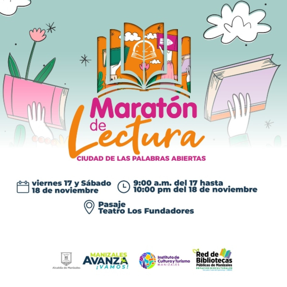 36 horas de maratón literaria en Manizales 36 horas de maratón literaria en Manizales