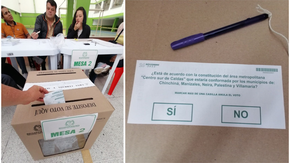 Desde las 8:00 a.m. hasta las 4:00 p.m. los ciudadanos de Manizales, Chinchiná, Villamaría, Neira y Palestina podrán votar en la consulta popular por el Área Metropolitana del Centrosur de Caldas. Desde las 8:00 a.m. hasta las 4:00 p.m. los ciudadanos de Manizales, Chinchiná, Villamaría, Neira y Palestina podrán votar en la consulta popular por el Área Metropolitana del Centrosur de Caldas.
