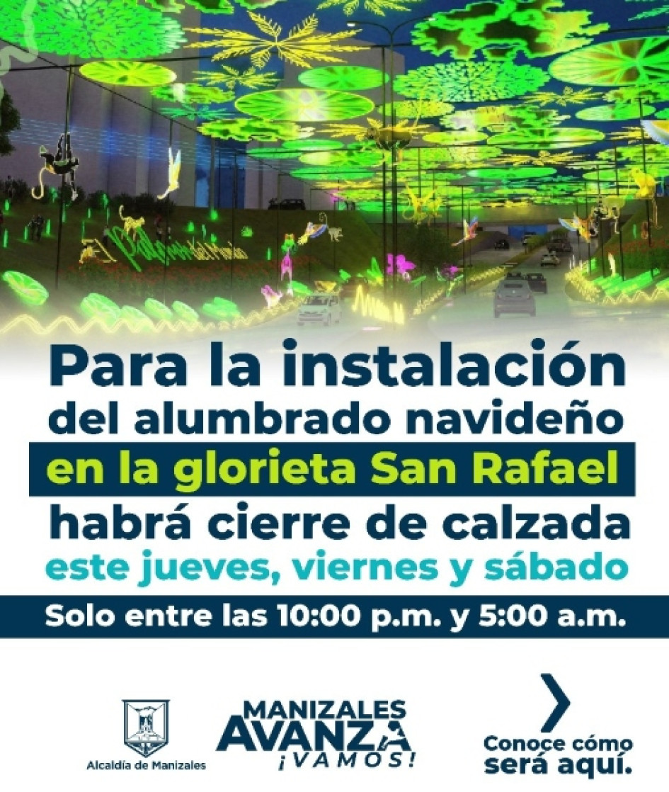¡Pilas! Durante tres días habrá cierres viales debajo de la glorieta de San Rafael ¡Pilas! Durante tres días habrá cierres viales debajo de la glorieta de San Rafael