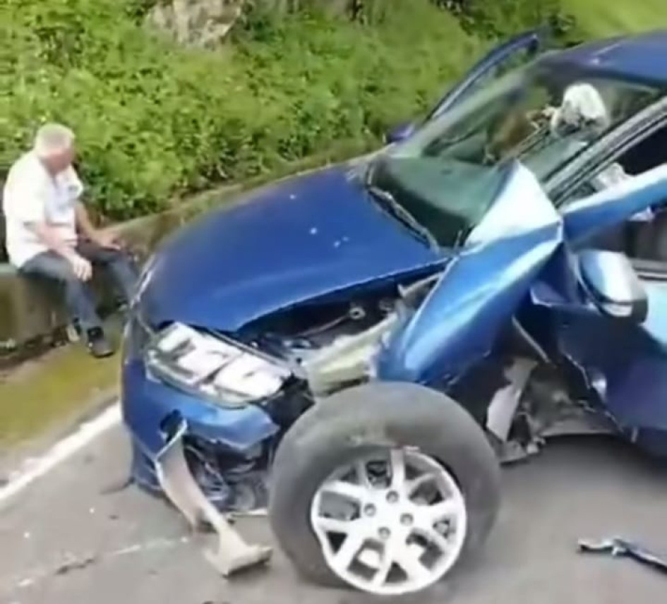 Dos lesionados en accidente en la vía Chinchiná-Santa Rosa