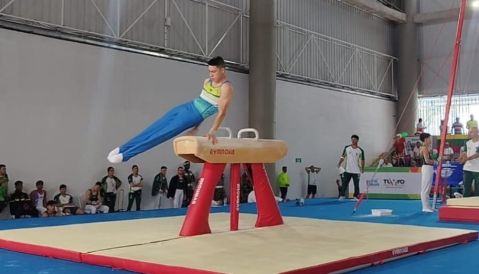 Gimnasta Santiago Gallo sueña con medalla en salto al caballete y caballo con arzones Gimnasta Santiago Gallo sueña con medalla en salto al caballete y caballo con arzones