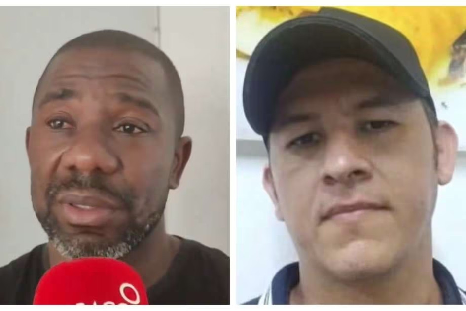Genaro González (izquierda), padre de Michel Dayana, la menor de 14 años asesinada, denunció ante los medios de comunicación la tragedia de su familia. A la derecha, el presunto feminicida, identificado como Harold Echeverry. Genaro González (izquierda), padre de Michel Dayana, la menor de 14 años asesinada, denunció ante los medios de comunicación la tragedia de su familia. A la derecha, el presunto feminicida, identificado como Harold Echeverry.