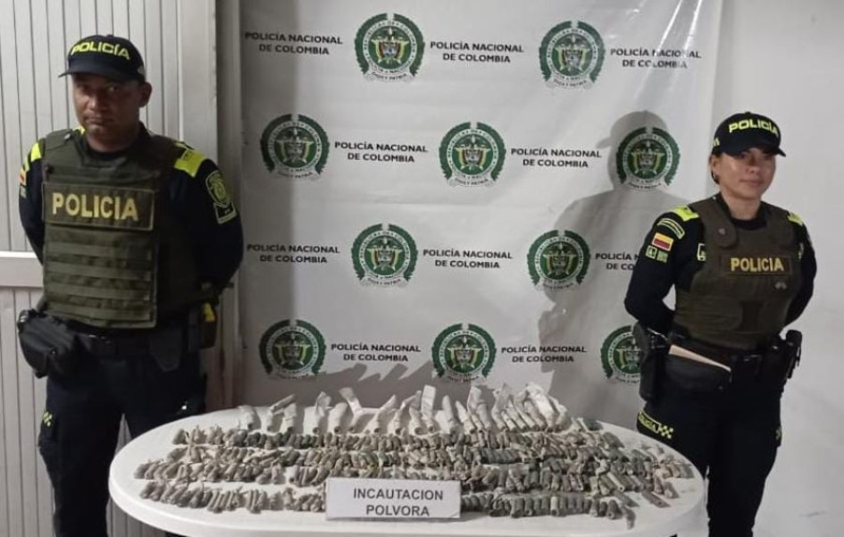 Policía de Caldas ha incautado más de 8.192 gramos de pólvora en lo que va de diciembre Policía de Caldas ha incautado más de 8.192 gramos de pólvora en lo que va de diciembre