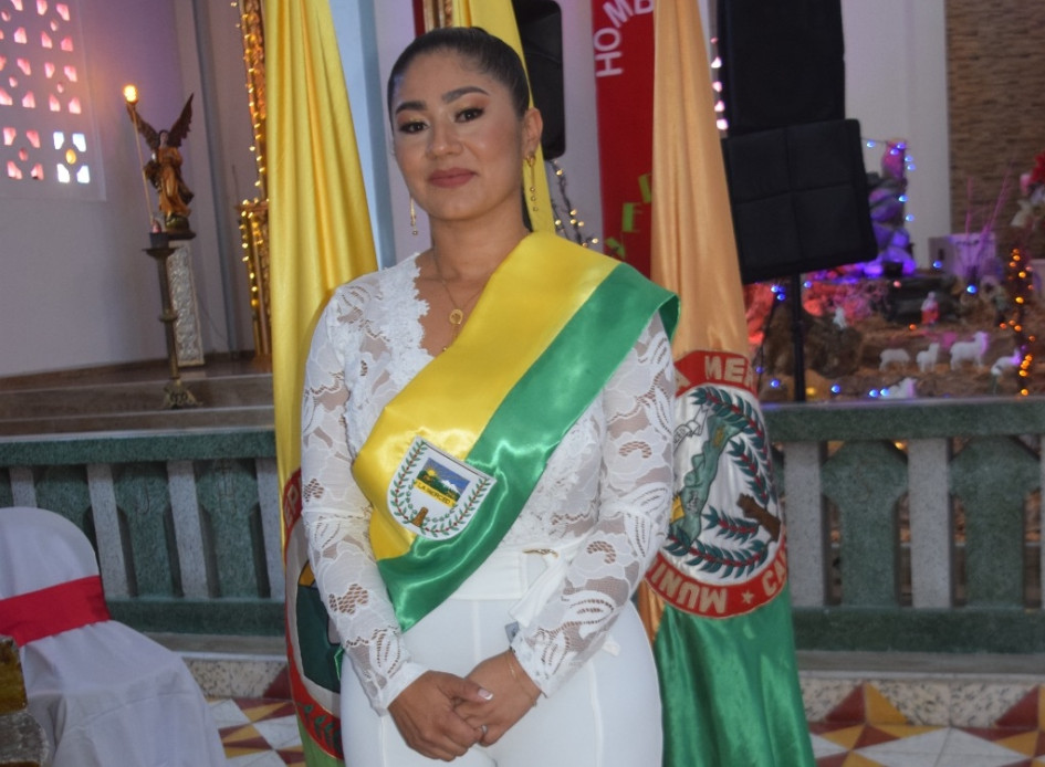 Yeni Fernanda Henao Dávila, alcaldesa de La Merced para el periodo 2024-2027. Yeni Fernanda Henao Dávila