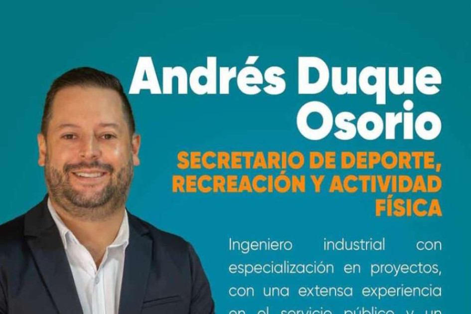 En Pácora recibieron con felicidad el nombramiento del alcalde saliente, Andrés Duque, como próximo secretario de Deporte de Caldas una vez termine su mandato en el municipio.