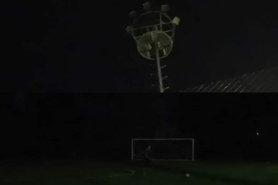 En los escenarios de baloncesto, voleibol y tenis es más notoria la ausencia de luz. En los escenarios de baloncesto, voleibol y tenis es más notoria la ausencia de luz.