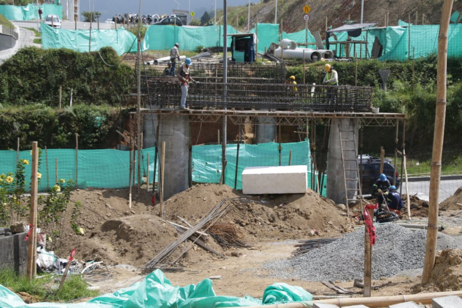 Así se ven actualmente las obras en la Baja Suiza. Así se ven actualmente las obras en la Baja Suiza.
