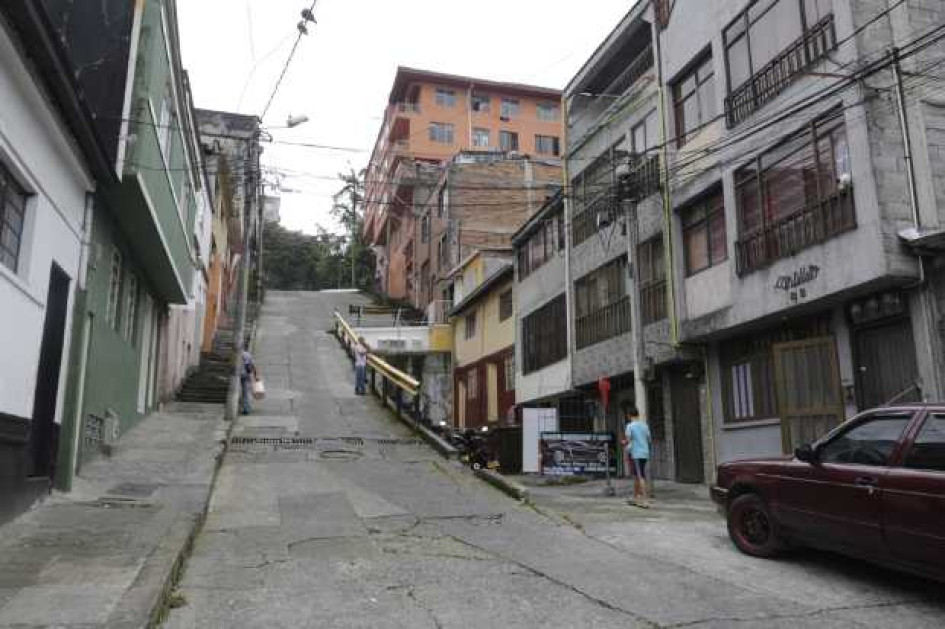 Sitio de los hechos, en el barrio El Bosque de Manizales.