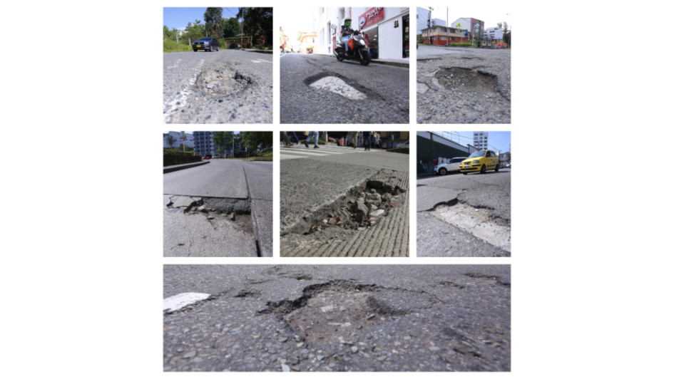 Siete huecos fueron localizados. Conductores cuentan que tuvieron accidentes. Siete huecos fueron localizados. Conductores cuentan que tuvieron accidentes.