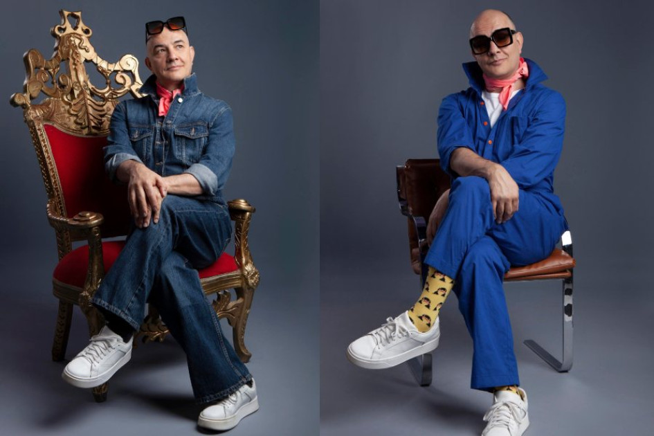 Julián Arango caracterizado como el personaje de 'Hugo Lombardi' para la serie 'Bety la Fea'. Julián Arango caracterizado como el personaje de 'Hugo Lombardi' para la serie 'Bety la Fea'.