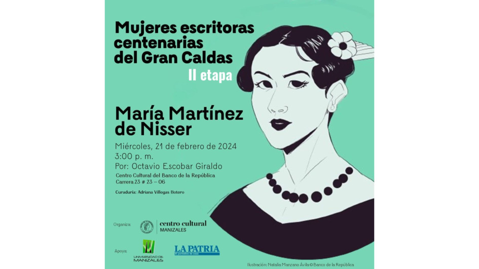 María Martínez de Nisser abre hoy el proyecto que lidera el Banco de la República. María Martínez de Nisser abre hoy el proyecto que lidera el Banco de la República.