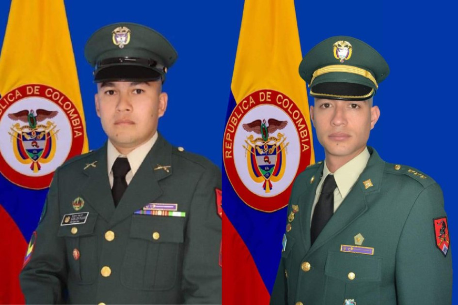 El capitán Juan Pablo Herrera Mazo y el sargento segundo Carlos Rojas Otavo. El capitán Juan Pablo Herrera Mazo y el sargento segundo Carlos Rojas Otavo.