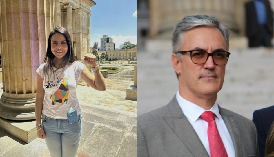 Esmeralda Hernández, senadora del Pacto Histórico, ponente del proyecto de ley. Christian Garcés, representante a la Cámara por el Valle del Cauca del Partido Centro Democrático. Esmeralda Hernández, senadora del Pacto Histórico, ponente del proyecto de ley. Christian Garcés, representante a la Cámara por el Valle del Cauca del Partido Centro Democrático.