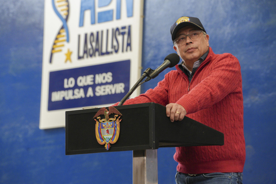 Gustavo Petro Gustavo Petro durante un acto público este viernes