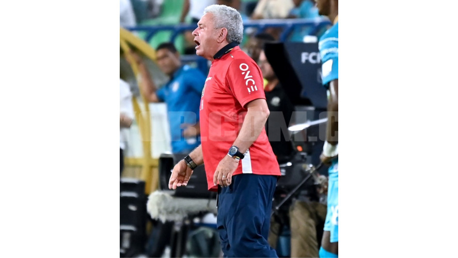 Hernán Darío Herrera, técnico del Once Caldas. Hernán Darío Herrera, técnico del Once Caldas.