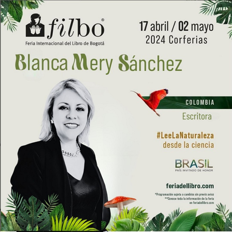 La neurocoach, conferencista y escritora manizaleña Blanca Mery Sánchez, columnista de LA PATRIA, participará en la Feria Internacional del Libro de Bogotá.