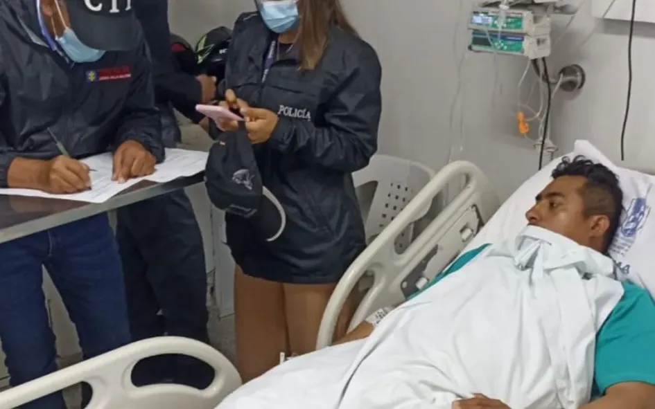 Momento de la captura de alias 'Villa' o 'El Viejo'. Momento de la captura de alias 'Villa' o 'El Viejo'.