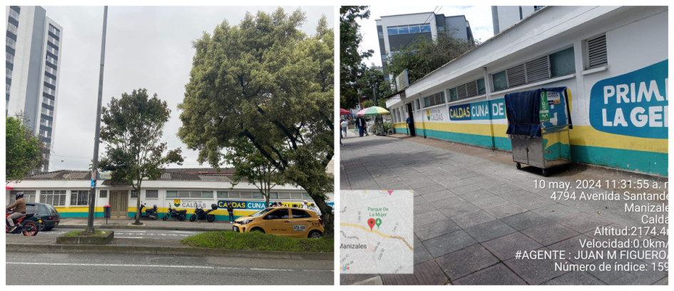 Foto | LA PATRIA Así estaba antes la zona.  Foto | Secretaría de Movilidad | LA PATRIA Actualmente se encuentra despejada.